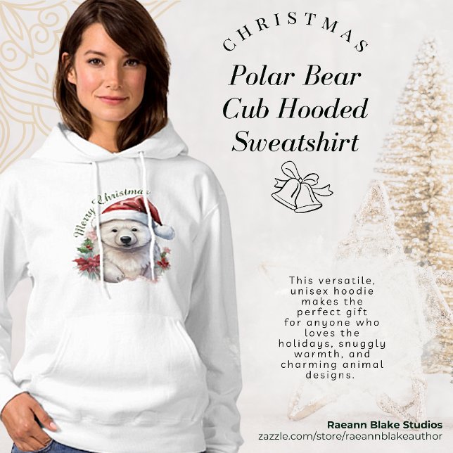 Weihnachtsbärenkuppe Hooded Sweatshirt (Von Creator hochgeladen)