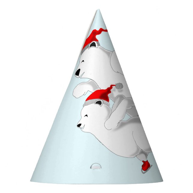 Weihnachtsbärenpapier-Party-Hut Partyhütchen (Links)
