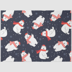 Weihnachtsbärenreihe Design 11 Seidenpapier