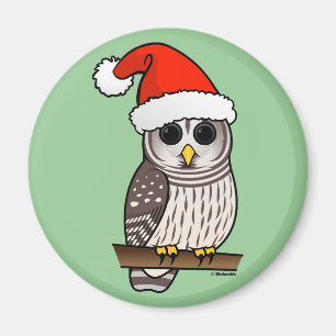 Weihnachtsbarot Owl Santa Magnet