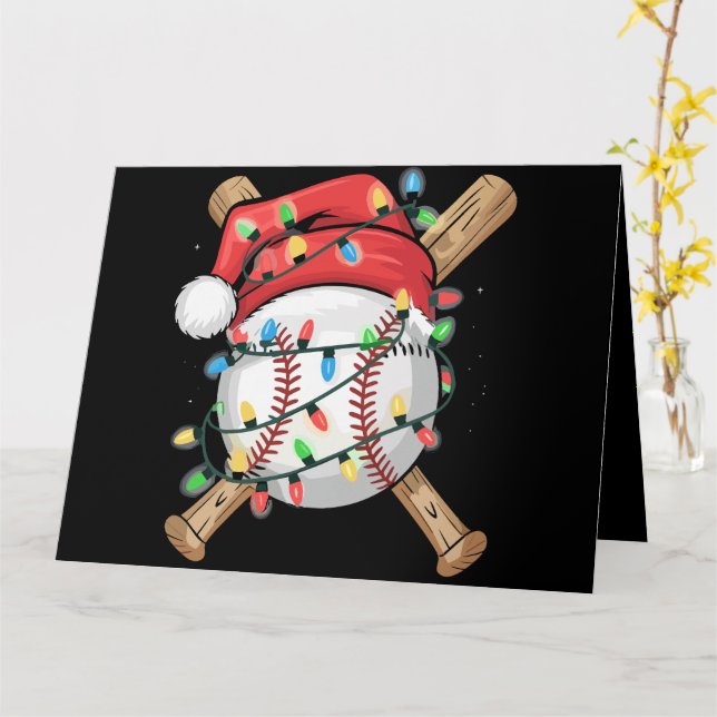 WeihnachtsBaseball-Spieler Karte (Gelbe Blume)