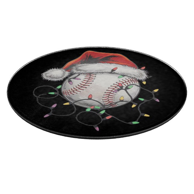 WeihnachtsBaseball-Spieler Schneidebrett (Ecke)