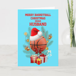 Weihnachtsbasketball Feiertagskarte
