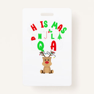 Weihnachtsbasketball Rentier Funny Weihnachtsmannm Ausweis