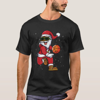 Weihnachtsbasketball Schwarzer Amerikaner T-Shirt