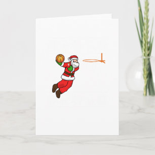 Weihnachtsbasketball-Spieler Feiertagskarte