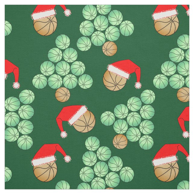 Weihnachtsbasketballbaum Stoff (Muster)