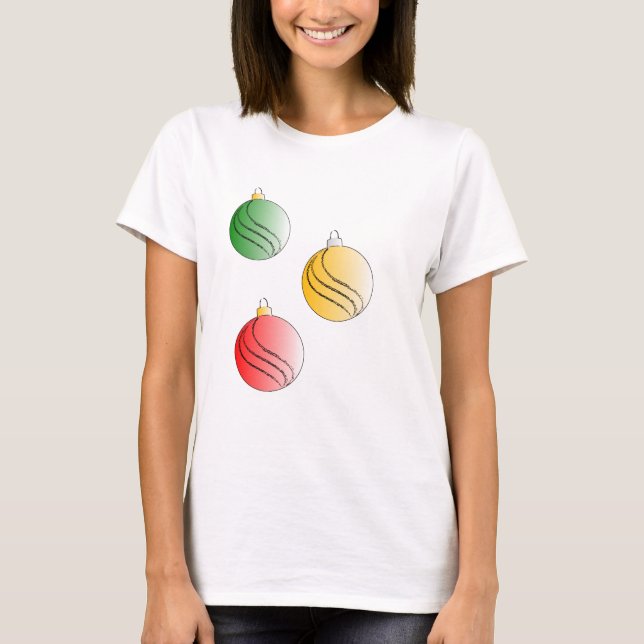 Weihnachtsbaubals T-Shirt (Vorderseite)