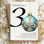 Weihnachtsbauble zum 30. Geburtstag Party Einladung<br><div class="desc">Feiern Sie während der festlichen Urlaubssaison zum 30. Geburtstag. Dieses bauble Weihnachtsdesign ist die perfekte Einladung für Sie,  Freunde und Familie zu entsenden. Der gesamte Text ist anpassbar.</div>