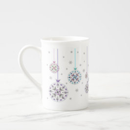 Weihnachtsbaubles Bone China Tasse