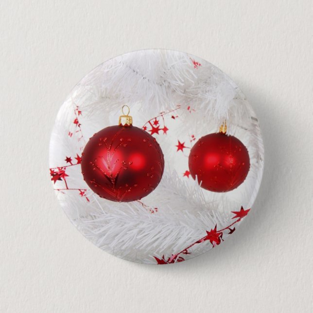 Weihnachtsbaubles Button (Vorderseite)