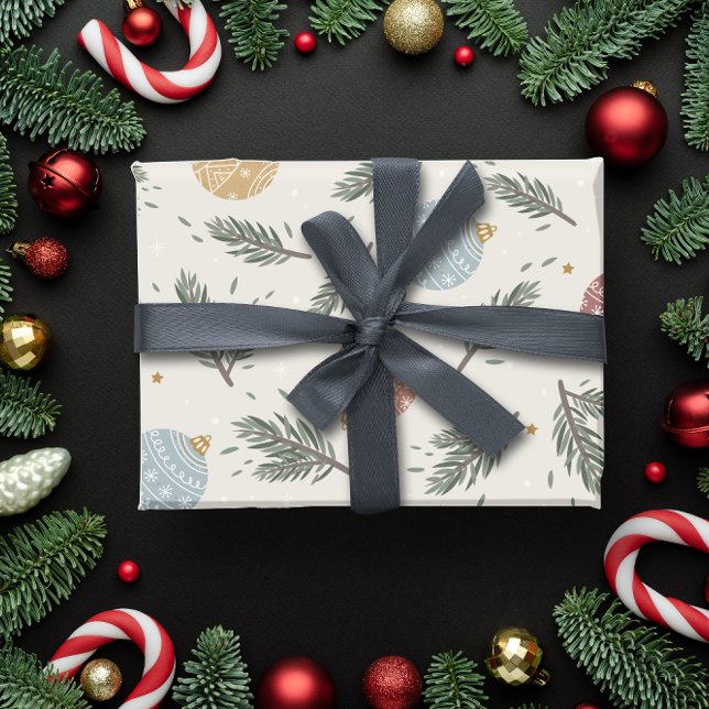 Weihnachtsbaubles Geschenkpapier (Christmas Baubles Wrapping Paper)
