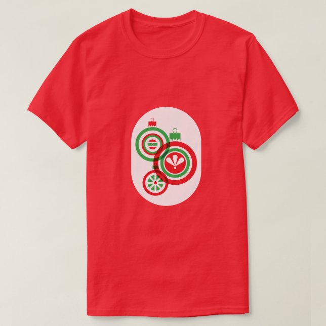 Weihnachtsbaubles T-Shirt (Design vorne)