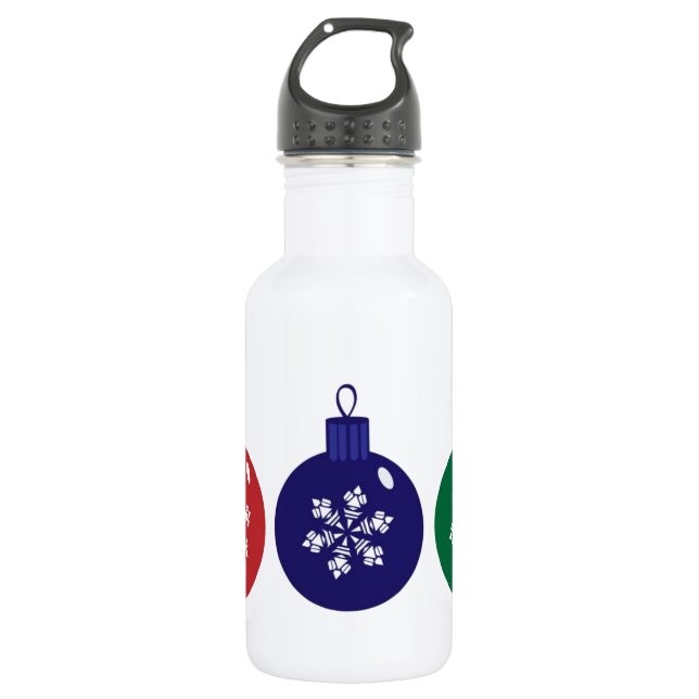 Weihnachtsbaubles Trinkflasche (Vorderseite)