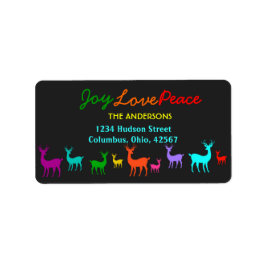 Weihnachtsbauer Joy Liebe Peace Address Labels Adressaufkleber