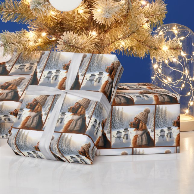 Weihnachtsbauer mit Snowmen Geschenkpapier (Feiertage)