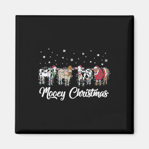 Weihnachtsbauernhof Mooey Weihnachtsleuchten Kuh Magnet