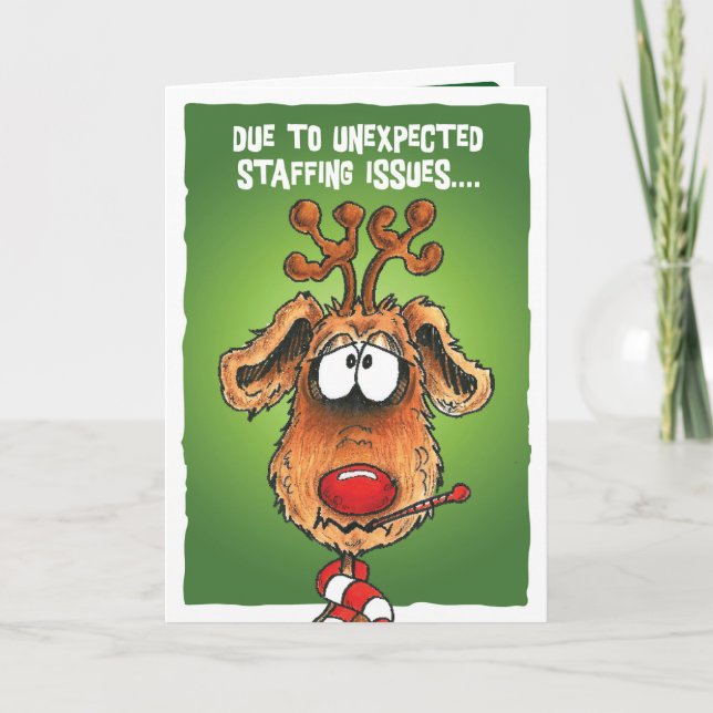 Weihnachtsbaufragen Feiertagskarte (Vorderseite)