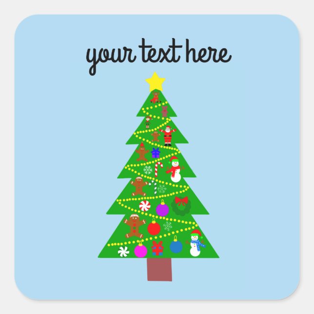 Weihnachtsbaum #1 Stickers (Vorderseite)