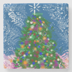 WEIHNACHTSBAUM - 2017 STEINUNTERSETZER