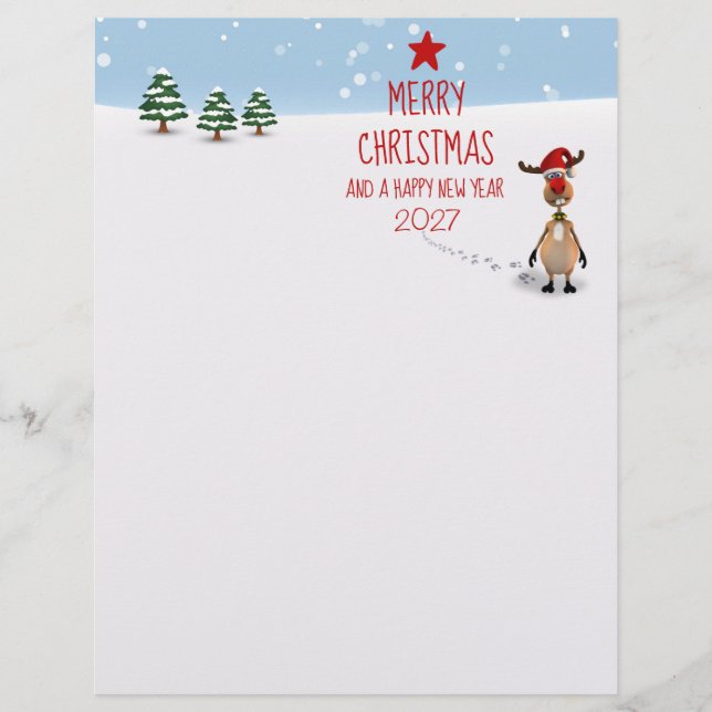 Weihnachtsbaum 2025 von Funny Rentier (Vorderseite)