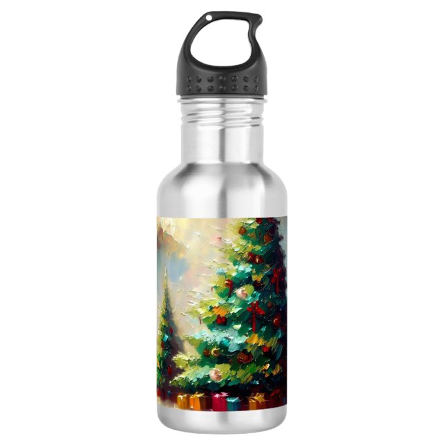 Weihnachtsbaum 2 edelstahlflasche (Vorderseite)