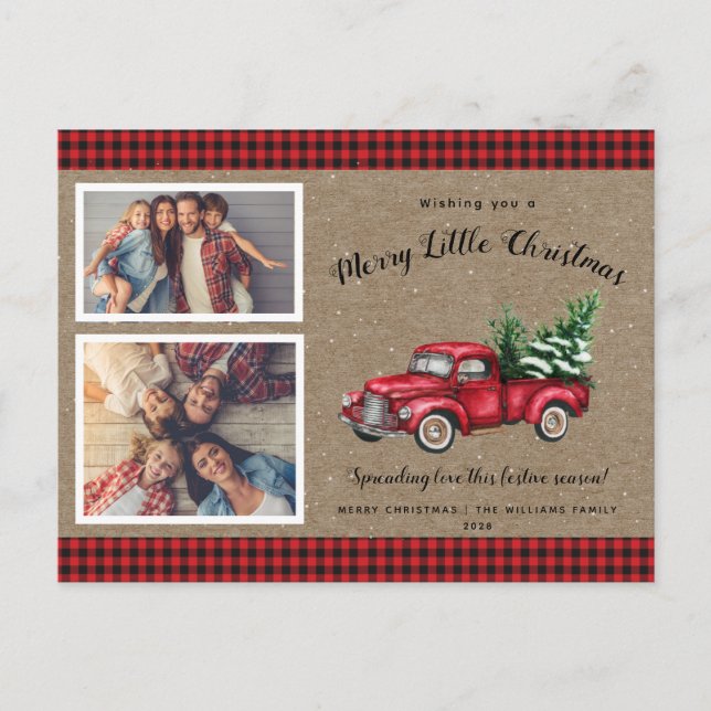 Weihnachtsbaum 2 Foto Weihnachtskarte Postkarte (Vorderseite)