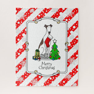 Weihnachtsbaum 2 Grauhund (gebürstlich weiß) Dog F