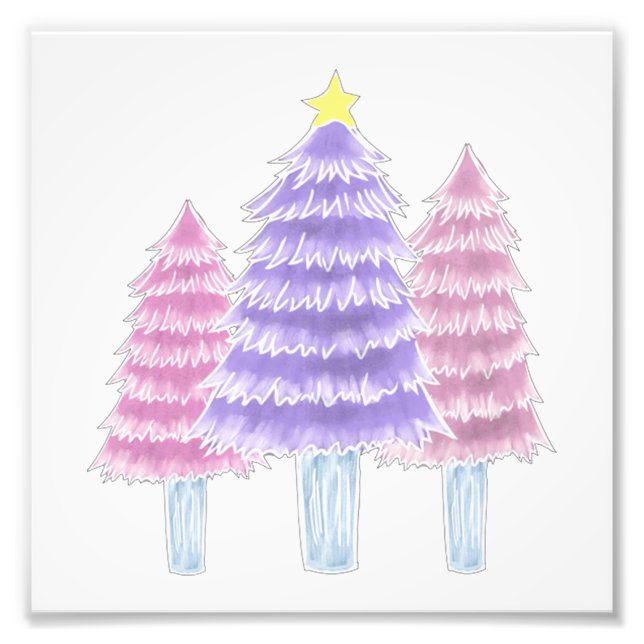 Weihnachtsbaum 45 fotodruck (Vorne)