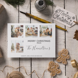 Weihnachtsbaum 4 Foto Personalisiert Feiertagskarte