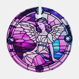 Weihnachtsbaum Angel aus gestanztem Glas Ornament Aus Glas