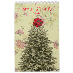 Weihnachtsbaum Art Jahr um Kalender