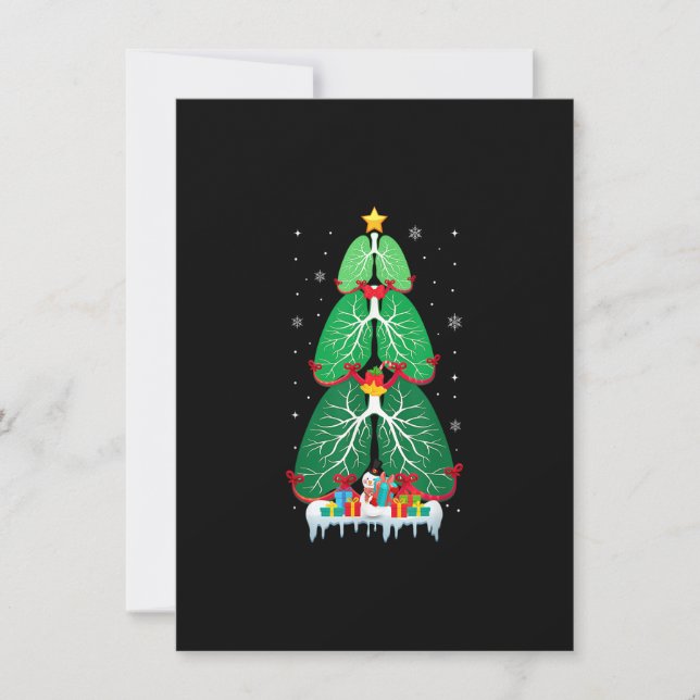 Weihnachtsbaum Atemtherapie Xmas Thera Einladung (Vorderseite)
