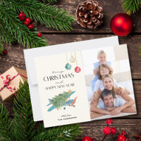 Weihnachtsbaum auf Flugzeug Familienfoto
