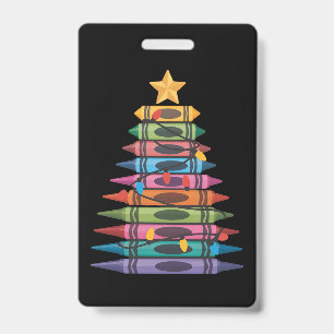 Weihnachtsbaum aus Buntstiften Lehrerleben Ausweis