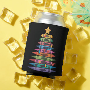 Weihnachtsbaum aus Buntstiften Lehrerleben Dosenkühler