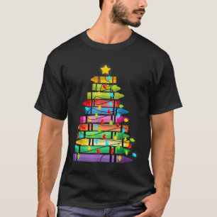 Weihnachtsbaum aus Crayons Schullehrerleben T-Shirt