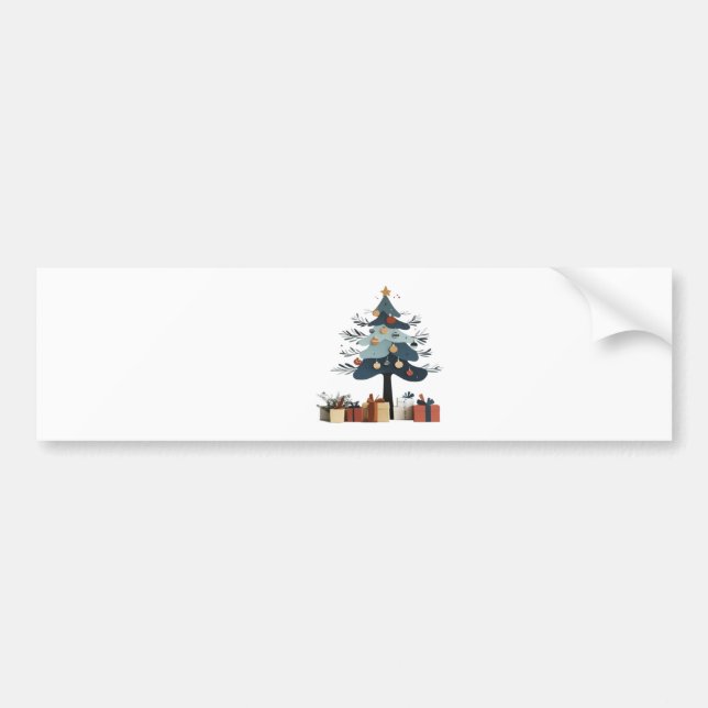 Weihnachtsbaum Autoaufkleber (Vorne)