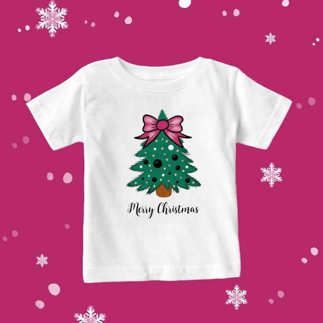 Weihnachtsbaum Baby T-shirt (Von Creator hochgeladen)