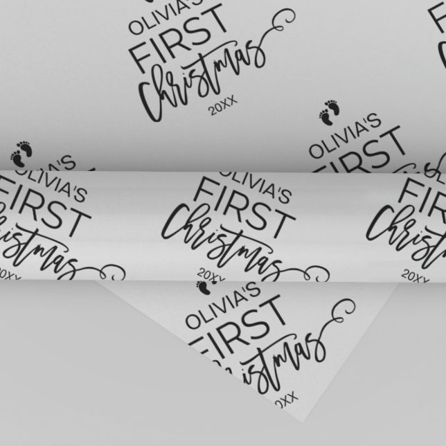 Weihnachtsbaum Baby's First Christmas Geschenkpapier (Von Creator hochgeladen)
