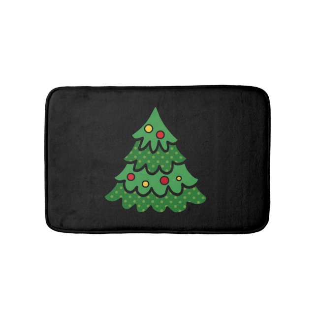 Weihnachtsbaum Badematte (Vorderseite)