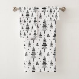 Weihnachtsbaum  badhandtuch set