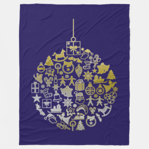 Weihnachtsbaum Ball Ornament + Ihre Ideen Fleecedecke