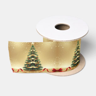 Weihnachtsbaum Bänder Feiertags Satinband