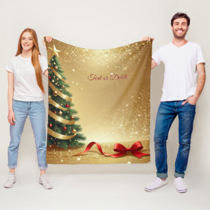 Weihnachtsbaum-Bänder-Fleece-Decke Fleecedecke