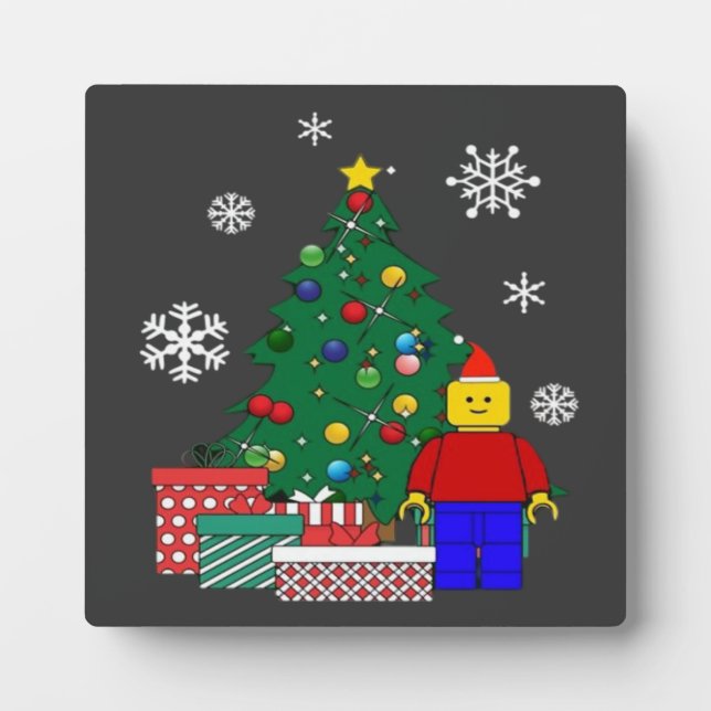 Weihnachtsbaum Baseball Fotoplatte (Vorderseite)