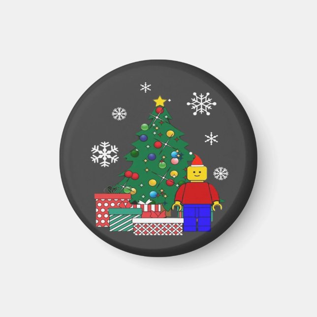  Weihnachtsbaum Baseball  Magnet (Vorne)