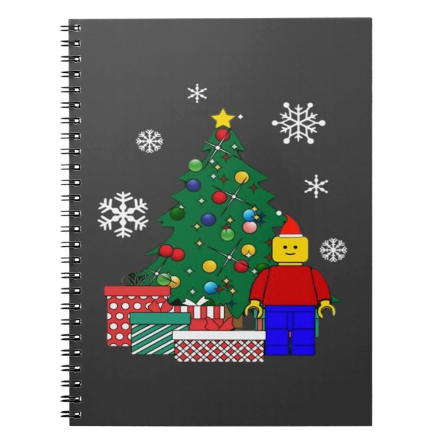 Weihnachtsbaum Baseball Notizblock (Vorderseite)