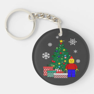 Weihnachtsbaum Baseball Schlüsselanhänger
