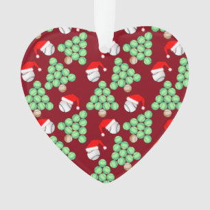 Weihnachtsbaum Baseball-Weihnachtsmannmützen Ornament